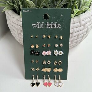 Wild Fable nickel free set of 18 set earrings